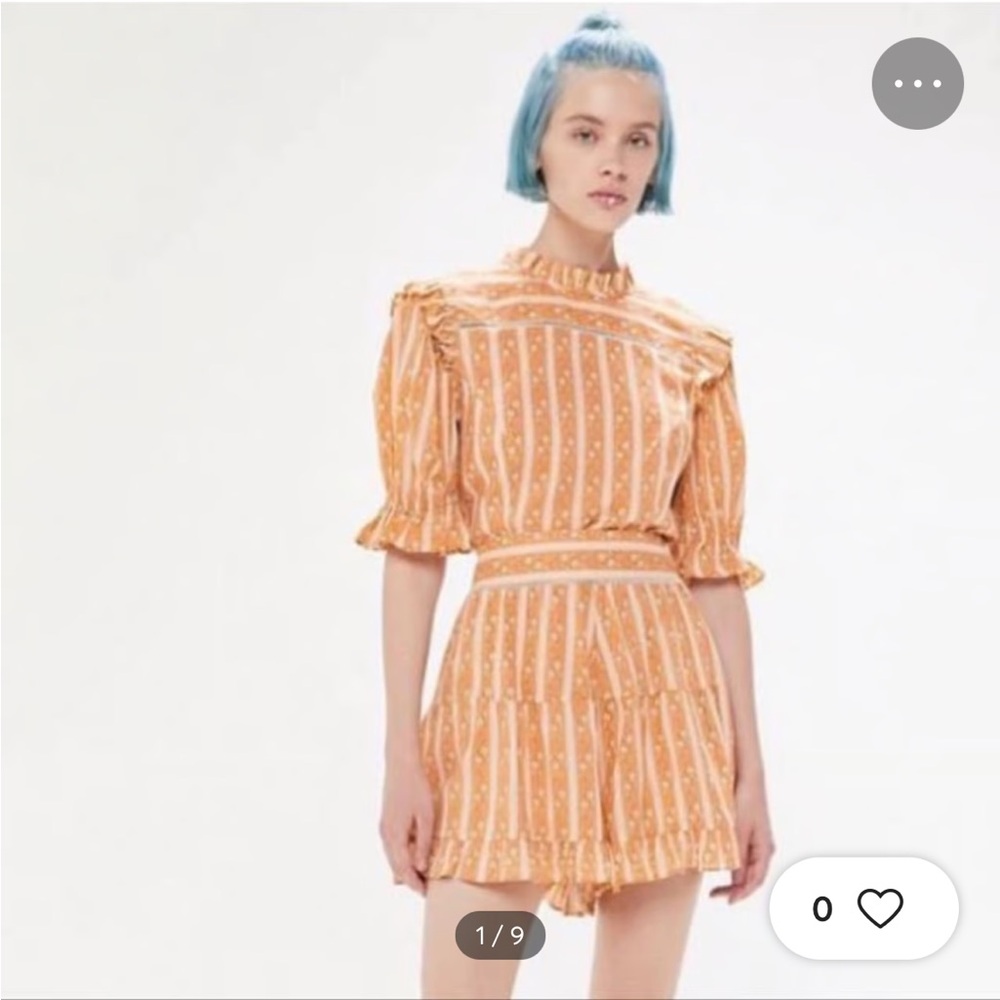NWT Urban Outfitters Prairie Ruffle set. Top and bottom are both size Medium
